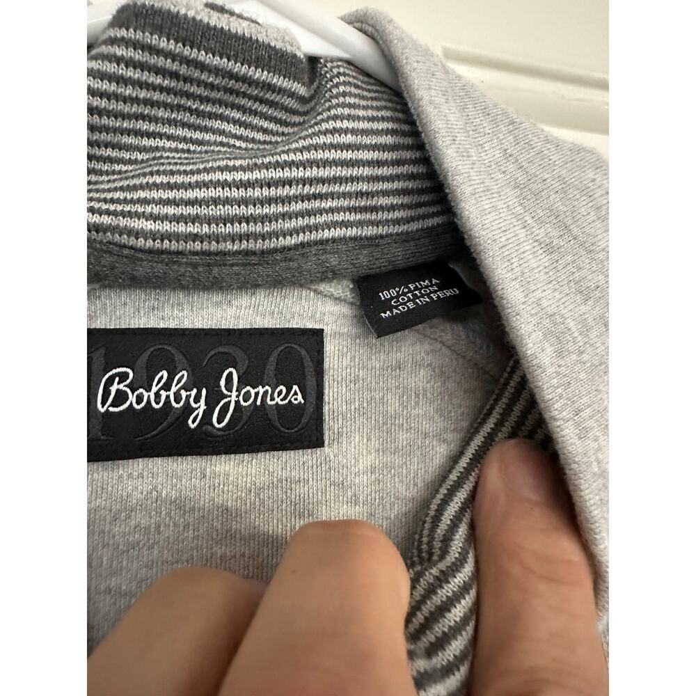 Bobby Jones Men's Gray 1/4 Zip Long Sleeve Pullover Sweater Size XL - Picture 7 of 7